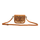 Western Leather Shoulder Bag for Women - Upcycled Crossbody Bag Chaithra